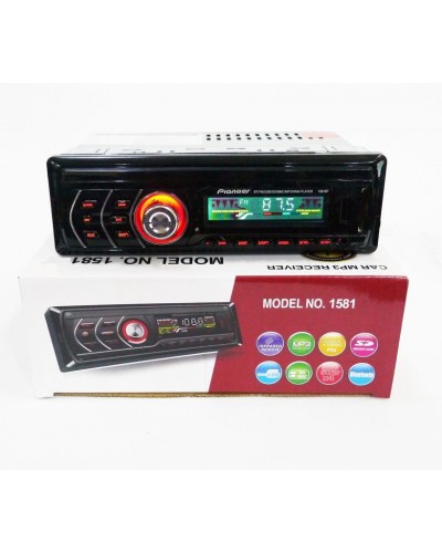 Автомагнитола 1DIN MP3 1581 RGB (20 шт/ящ)