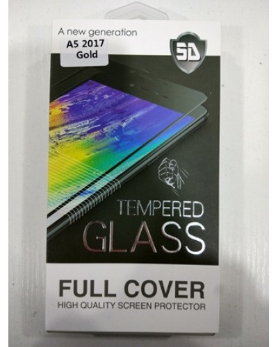 Панель передня 5D GLASS A5 2017 (White, black, gold)