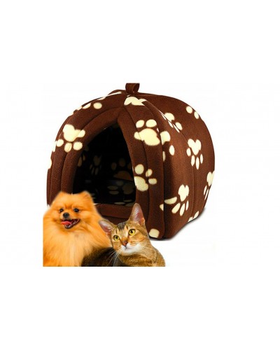 Мягкий домик для собак и кошек Pet Hut Brown