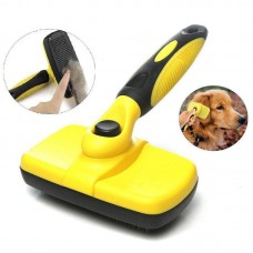 Щетка для ухода за домашними животными Самоочищающиеся pet slicker brush Щетка-пуходерка для кошек и собак