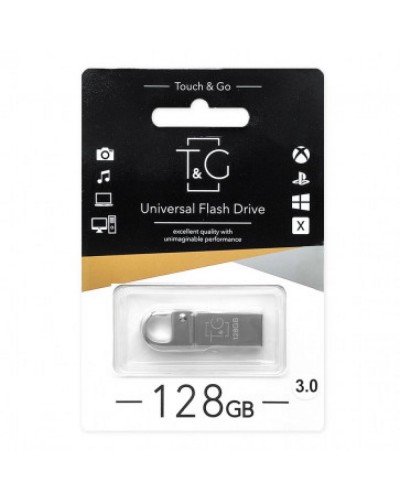 USB Flash Drive 3.0 T&G 128gb Metal 027