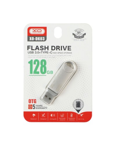 USB Flash Drive XO DK03 USB3.0+Type C 128GB