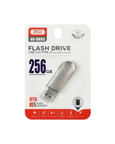 USB Flash Drive XO DK03 USB3.0+Type C 256GB