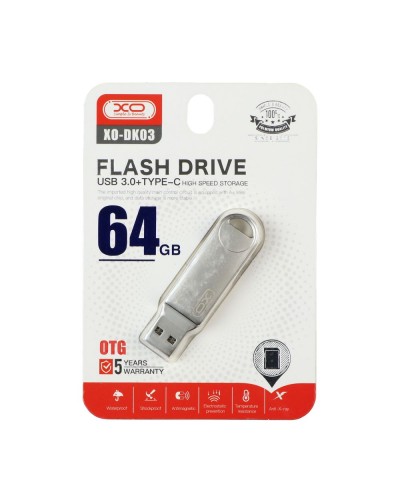 USB Flash Drive XO DK03 USB3.0+Type C 64GB