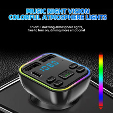 🟢 Модулятор FM,2 USB,1-Type C Car Fm player G39