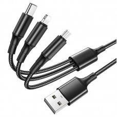 Кабель для зарядного устройства 3 в 1 3 in 1 USB CABLE