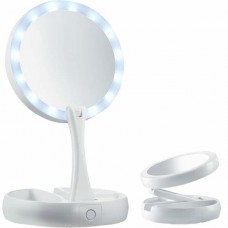🟢 Зеркало настольное с подсветкой Led и увеличением для макияжа My Fold Away Mirror (48)