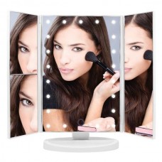 Зеркало тройное с подсветкой беспроводное Magic MakeUp Mirror сенсорное