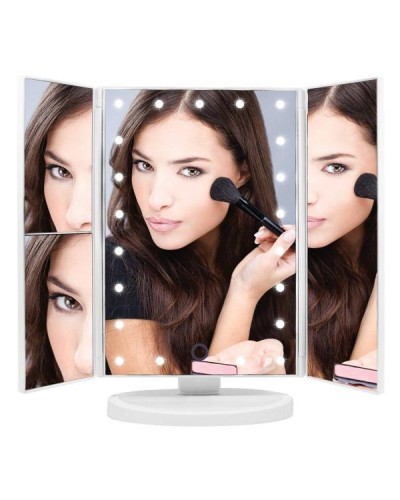 Зеркало тройное с подсветкой беспроводное Magic MakeUp Mirror сенсорное